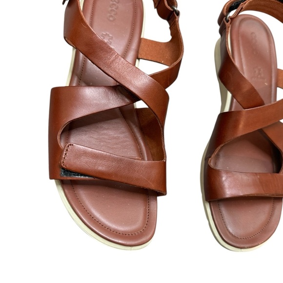 ECCO Women's Felicia Cross Wedge Sandal Size 10.5 - Picture 2 of 10